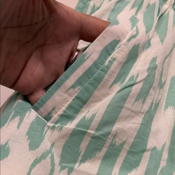 J. Crew Mint and White Ikat Skirt - Picture 4 of 8